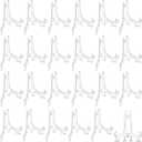 Boao 24 Pcs Plastic Easel Plate Display Stands Holders Picture Easel for Wedding Home Decoration(5 Inch,Clear)