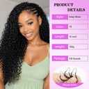 Miracle Knots Feather Crochet Hair for Black Women 18 Inch 100 Strands Pre-Separated Invisible Deep Wave Human Hair Blend Synthetic Crochet Curly Hair Extensions (Natural Black)