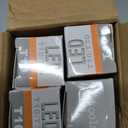 T10 Led Bulb,Dimmable E26 Led Bulbs 6W,E26 Tubular Bulb 60 Watt, 2700K Warm White,7.3in Led Edison Tube Bulb,T10 Amber Glass Cover,4Pack.