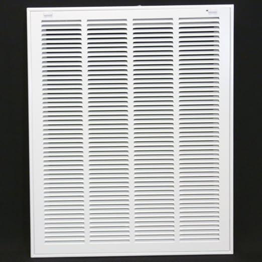 HVAC Premium 26 x 20 Duct Opening Steel Return Air Filter Grille, for 1-inch Filter, Removable Door, Flat Stamped HVAC Vent Cover Grille, Outer Dimensions 28.5 x 22.5