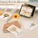 Oleitodh 200 Sheets Cotton Watercolor Paper 5 x 7inch, 140lb/300 GSM Handmade Paper Deckled Edge Watercolor Cardstock Textured Paper for Watercolors, Wedding Invitations, Cards, Crafts