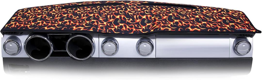 Coverking Custom Fit Dashcovers for Select Chevrolet Avalanche Models - Velour (Fire)