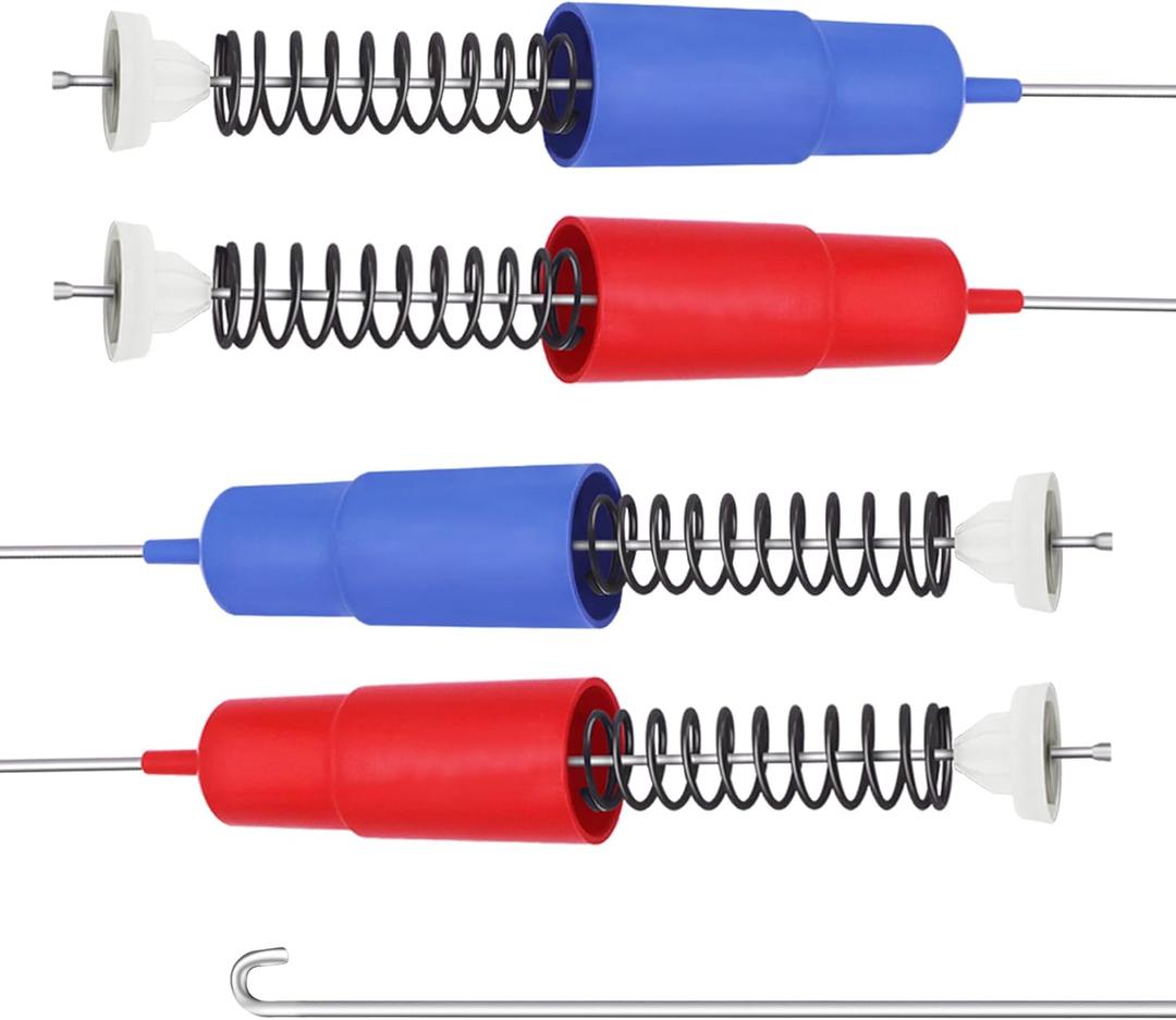 Washer Suspension Rod Kit WH16X26908 & WH16X26909 23.6 Inch Fit for GE Hot-point GTW330ASK4WW HTW200ASK0WW HTW200ASK1WW HTW200ASK2WW HTW200ASK3WW HTW200ASK4WW HTW240ASK0WS HTW240ASK1WS HTW240ASK2WS