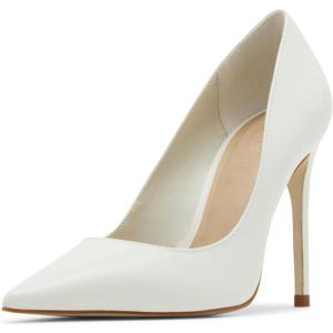 Steve Madden Women's Noir Pump (7, White Leather)