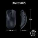 Razer DeathAdder V4 Pro Wireless Gaming Mouse: 56g Lightweight - HyperSpeed Wireless Gen-2 - Optical Scroll Wheel - Optical Switches Gen-4 - Focus Pro 45K Sensor Gen-2 - Up to 150 Hr Battery - Black