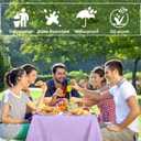12 Pack Light Purple Tablecloth Plastic Rectangle Table Covers PEVA Purple Plastic Table Cloths for Parties Disposable 54 x 108 Inch Tablecloth for Birthday Party School Baby Shower Kitchen Dining