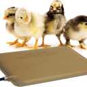 K&H Pet Products Thermo-Peep Heated Chicken Pad for Brooders and Chicken Coops, Warming Chick Nesting Pad Coop Accessory Mat, Heat Lamp Alternative, Safety Listed - Petite 9 X 12in Tan 20W