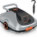 C1 Robotic Pool Cleaner, Cordless Pool Vacuum for Above Ground & Inground Pools, 200mins Runtime Automatic Pool Vacuum Robot for Leaves & Dirt, Powerful Suction up to 2500 sq.ft, Self Parking-Orange
