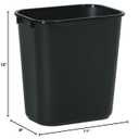 Rubbermaid Commercial Standard Series Wastebaskets 12.1" x 8.1" x 11.4"