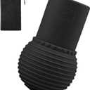 Landmine Attachment for Barbell 2 Inch Bar, 2" Landmine Attachment for Barbell with Bags, Silicone Barbell Bar Cap Fit 2" Olympic Bars, Landmine Bar Accessories for Press Row Spin Split Squats (Black)