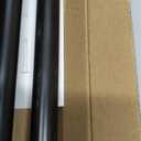 CorkLatta Black Shower Curtain Rod 32 to 43 Inch,1 Inch Diameter Adjustable Spring Tension Stainless Steel Telescoping Rod,Easy Install,No Rust