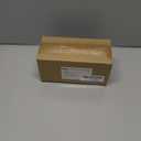 100 Large Manila Paper Tags with Wire Attached # 8, 6 1/4" x 3 1/8" Manilla Shipping Tags with Reinforced Eyelet and Metal Wire, Labels with Ties