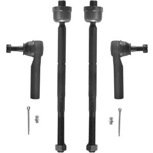 ASTAPRO - Front Tie Rod Ends for Chevy GMC Sierra Silverado 1500 Suburban Tahoe Yukon Cadillac Escalade, 4 Inner and Outer Tie Rod Ends Replacement