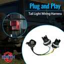 68004166AC Tail Light Socket Wiring Harness Replacement for Jeep Wrangler JK 2007 2008 2009 2010 2011 2012 2013 2014 2015 2016 2017 2018 Direct Fit for Left Right Side Replace