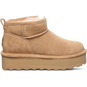 BEARPAW Retro Shorty Boots for Women | Comfortable Warm Wool Lining | Women's Winter Boots |Beige, Size 7
