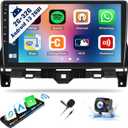 Android Car Stereo Radio for Honda Accord 8th 2008-2013 2G+32G 10.1 Inch Touch Screen with Wireless CarPlay Android Auto Mirror Link 26UI Bluetooth GPS Navigation WiFi EQ FM RDS Backup Camera MIC