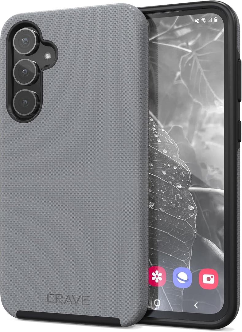 Crave for Samsung Galaxy S23 FE Case, Shockproof Protection Dual Layer Case for Samsung Galaxy S23 FE (6.4 inch) - Slate