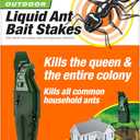 TERRO Liquid Ant Baits - T1813B - Outdoor Ready-to-Use Terro Ant Traps, Kills Household Ants, 12 Stakes