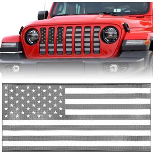 moveland Grill Insert with US Flag - Aluminum Alloy Mesh Grille Grid Insert Screen Compatible with Jeep Wrangler JL & Jeep Gladiator 2018 2019 2020 2021 2022 2023 2024 (29.5x13.75 inches(JL)) moveland Grill Insert with US Flag - Aluminum Alloy Mesh Grille Grid Insert Screen Compatible with Jeep Wrangler JL & Jeep Gladiator 2018 2019 2020 2021 2022 2023 2024 (29.5x13.75 inches(JL))