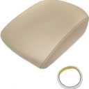 AUTOKAY Leather Armrest Center Console Lid Cover Fits for Honda Pilot 2009-2015 - Beige Tan