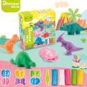 VConejo Color Dough Toys Dough Accessories Set Creations Tools for Kid 2-4-8 Years (Dinosaurs World)