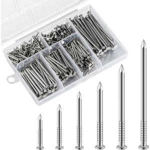 430pcs Stainless Steel 304 Nails Kit, Hanging Nails Kit, Wall Nails Kit, Dowels Kit, Long Nails Kit