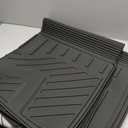 Floor Mats for Honda Pilot 2016-2022 8 Seats/Bench Seats(No Elite Models), Trunk Mat with Backrest Mat and 2nd Row Backrest Mat All Weather TPE Protector for Honda Pilot Accessories