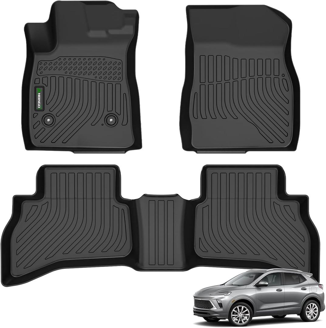 ANBINGO Floor Mats Custom for Buick Encore GX AWD (Only), 2020-2026 Preferred/Select/Essence, 2024-2026 Sport Touring/Avenir, Automotive Front & Rear Row Floor Liners, Black