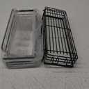 Orimade Shower Caddy with 5 Hooks for Hanging Razor and Sponge Adhesive Shower Shelf Basket Bathroom Storage Organizer Kitchen Rack No Drilling Stainless Steel Rustproof - 2 Pack,Black