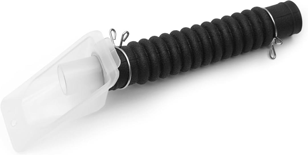 Drain Hose and Connector 5215EA3003A for LG Washing Machine, Washer Outlet Drain Pump Hose & Connector for LG Kenmore Washer, Black Hose, White Connector