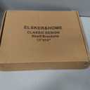 ELSKER&HOME 8 Pack Shelf Brackets 12 Inch, Floating Shelf Bracket for Wood, Black Metal L Bracket for Shelves Support, Wall Mount Corner Brace