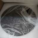 Coffee Table Tray, Home Decor Round Tray, Concrete Black Coffee Table Decor Trays, Serving Decorative Trays for Dining Table (11")