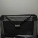 Amazon Basics 4-Door Portable Folding Soft Dog Crate, Collapsible Travel Kennel for Cat, Dog, and Small Animals, Pop Up with Fleece Mat, Water-Resistant Base, Grey, 36" x 24" x 24"