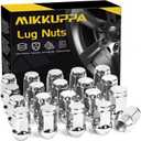 MIKKUPPA M12x1.25 Lug Nuts - Replacement for Nissan Altima Maxima Pathfinder Rogue Sentra, Subaru Outback Forester Aftermarket Wheel - 19pcs Chrome Closed End Lug Nuts