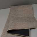 Color&Geometry Ultra Thin Indoor Door Mat (Rolled-up NO Creases) 24"x36", Non Slip Rubber Backed Dirt Trapper Door Mat Indoor Entrance, Low Profile Entryway Mat, Easy Clean, Light Brown Linen