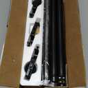 YaFex Curtain Rods 32-144 Inch, Heavy Duty 1 Inch Adjustable Curtain Rod for Windows, Black Extra Long Window Treatment Rods, Modern Design, Easy Installation