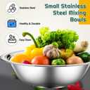 Tioncy 30 Pack Small Mixing Bowls, 3/4 Quart Stainless Steel Prep Bowl for Sauces, Snacks, Side Salads, 6.3 Inch Cooking Baking Bowls Set with Flat Base, Dishwasher Safe