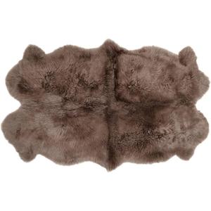 Premium 100% Genuine Sheepskin Area Rug 4x6 ft – Quad Soft & Fluffy Lambskin Rug Living Room – Made in Argentina (Beige)