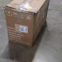 Sweetcrispy Counter Height Bar Stools Set of 2, 30 inch Height Stool Faux Leather Barstools with Back, Armless Kitchen Island Countertop Comfortable Modern Chairs with Metal Legs - Brown