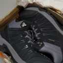 Men's Waterproof Hiking Boots Lightweight Comfortable Leather Mid Ankle Outdoor Trekking Boot (11)