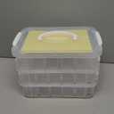 120pcs Bead Storagebead organizer boxes,3-Tier bead organizer boxes and craft storage boxes,Bead storage Stackable portable box,DIY Jewelry Craft Nails, Bracelets, Jewelry, (120pcs 2.09 x 1.57 x 0.8)