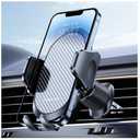 Miracase Phone Holders for Your Car with Metal Hook Clip, Air Vent Cell Phone Stand Car Mount, Universal Automobile Cradle for Garmin GPS Fit iPhone Android and All Smartphones, Dark Black