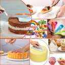 540PCS Cake Decorating Kit - Baking Supplies with 4 Springform Pans, Rotating Turntable, Decorating Tools, Cake Baking Supplies Set for Beginners