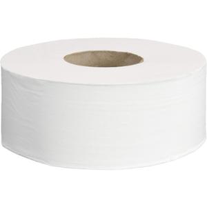 AmazonCommercial 2-Ply White Jumbo Roll Toilet Paper, 9 in, Septic Safe, Compatible with Universal Dispensers, FSC Certified, 1000 Feet Per Roll (Pack of 12)