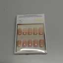 Glamnetic x GLAMZILLA Press On Nails - FOR THE IT GIRLS | Short Squoval Nude Fake Nails, Semi-Transparent, Salon Quality, Everyday | 15 Sizes - 30 Nail Kit with Glue