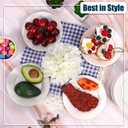 IJRPLM 6 Inch White Porcelain Dinnerware - 18 pcs Dessert/Salad Plates Set, Safe for Microwave & Dishwasher