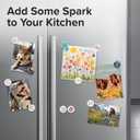 2 x Super Cute Fridge & Locker Magnets  12 Glass Magnets with Vibrant Colors  Strong Hold for Photos, Notes, Recipes  Aesthetic Refrigerator Decoration - Perfect for School & College Locker (Medium, Business)