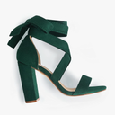 Strappy Heels for Women Chunky Heels High Heeled Sandals with Lace Up Fahsion Casual Nude Block Heel Sandals, Size: 9