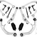 Front Suspension Kit, Compatible with 2003-2009 Infiniti G35 Coupe, Nissan 350Z, w/Front Control Arm Assembly & Sway Bar End Link & Tie Rod End & Rack and Pinion Bellow Boots (14PCS), K621690 K621936