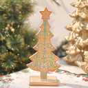 Gingerbread Tree Gingerbread Christmas Decorations Indoor Resin Christmas Tree Statue Decorations Kitchen Tabletop Xmas Decor